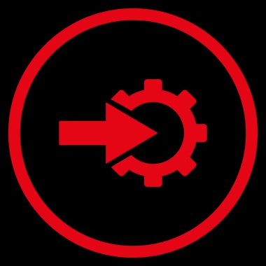 COG Tümleştirme düz vektör simgesi