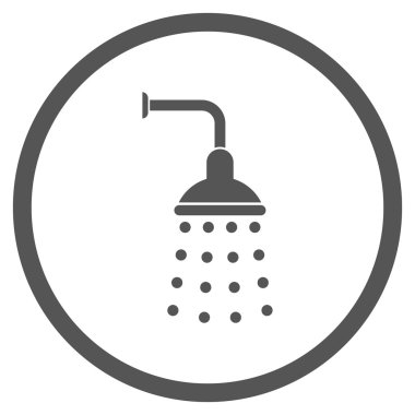 Duş düz vektör simgesi