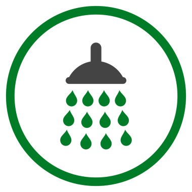 Duş düz vektör simgesi