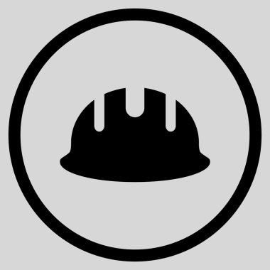 Oluşturucu işçisi düz vektör simgesi