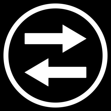 Yatay Çevir okları vektör simge düz