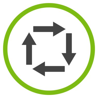 Dolaşım oklar düz vektör simgesi