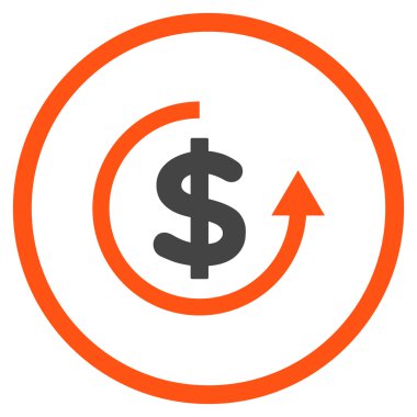 Düz vektör simge iade