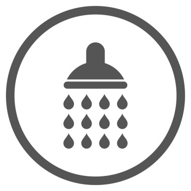 Duş düz vektör simgesi