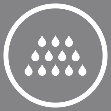 Damla düz vektör simgesi