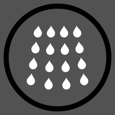 Damla düz vektör simgesi