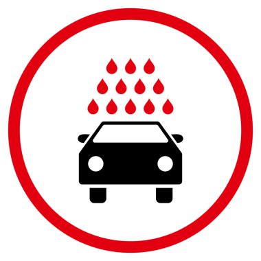 Araba Yıkama Düz Vektör Simgesi