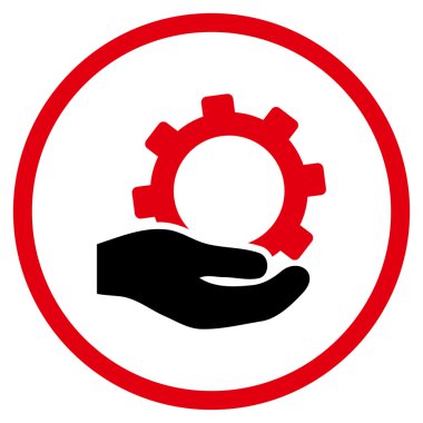 Hizmet düz vektör simgesi