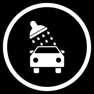 Araba Yıkama Düz Vektör Simgesi