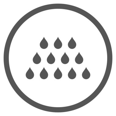 Damla düz vektör simgesi