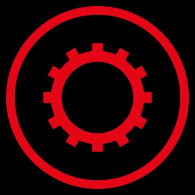 dişli düz vektör simgesi