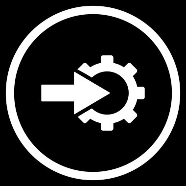 COG Tümleştirme düz vektör simgesi