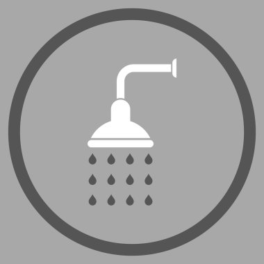 Duş düz vektör simgesi