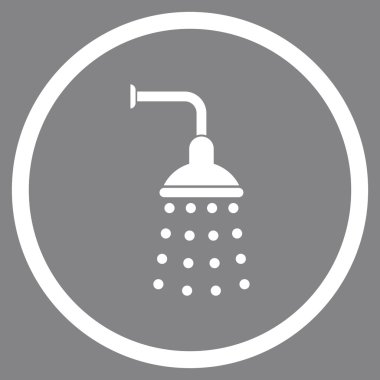 Duş düz vektör simgesi