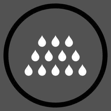 Damla düz vektör simgesi