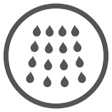 Damla düz vektör simgesi