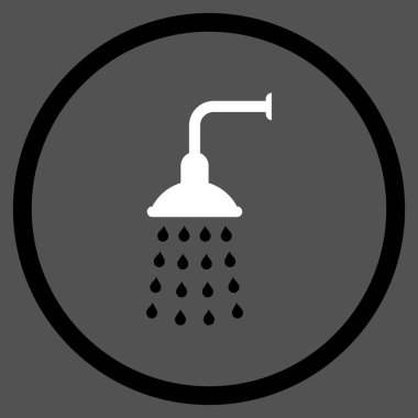Duş düz vektör simgesi
