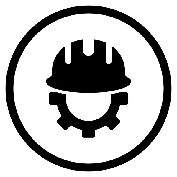 Desenvolvimento Hardhat Flat Vector Ícone —  Vetores de Stock