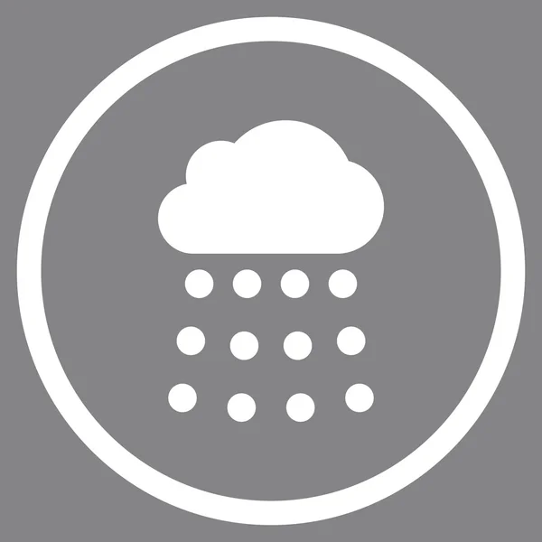 Rain Cloud Flat Vector Icon — Stock Vector