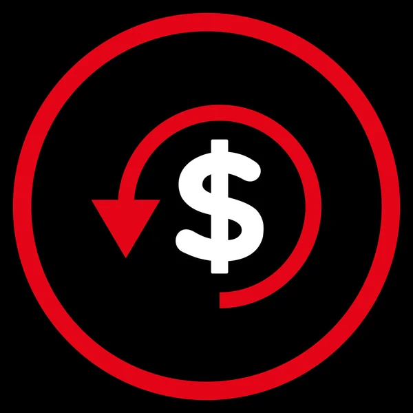 Chargeback Flat Vector Icon — Stockvector