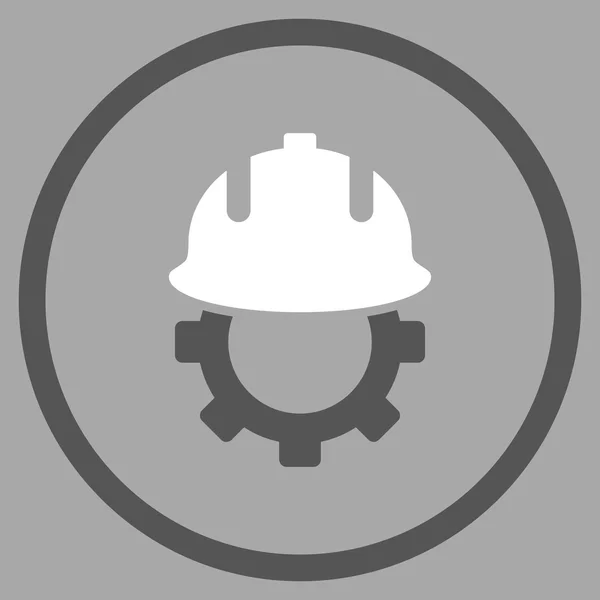 Entwicklung Helm flache Vektor-Symbol — Stockvektor