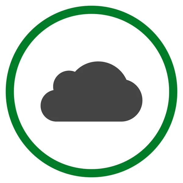 Nube plana vector icono — Archivo Imágenes Vectoriales