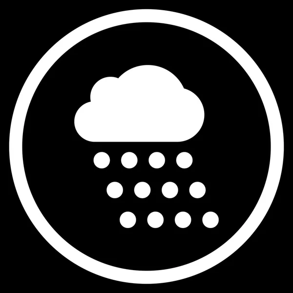 Rain Cloud Flat Vector Icon — Stock Vector