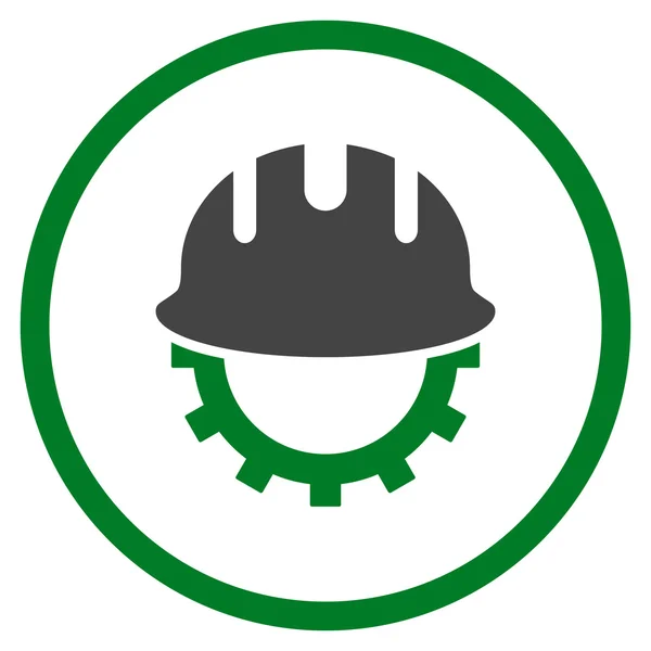 Desarrollo Hardhat Flat Vector Icon — Vector de stock
