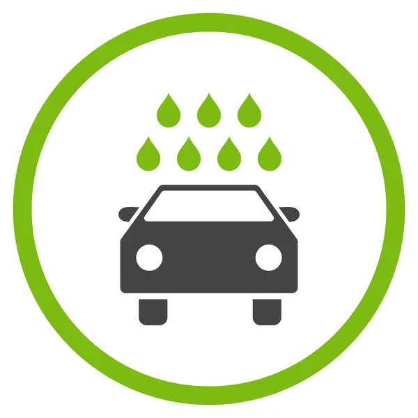 Icono de vector plano de ducha de coche — Vector de stock