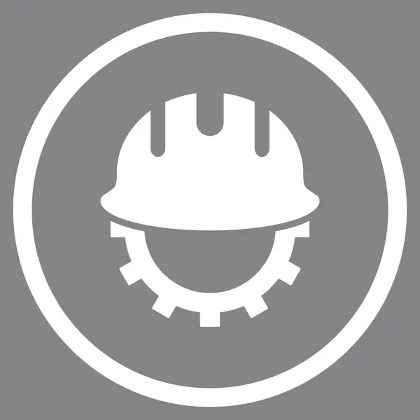 Utveckling Hardhat platt vektor Icon — Stock vektor