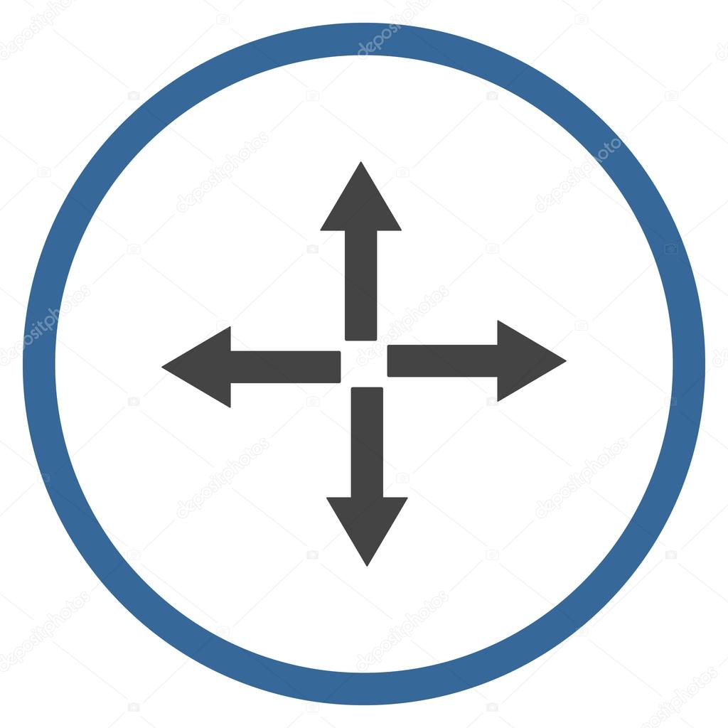 Download Expand Arrows Flat Vector Icon — Stock Vector ...