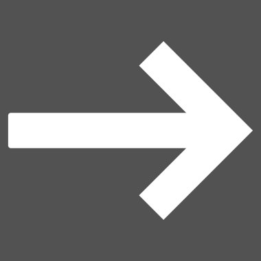 Sağ ok düz vektör piktogram