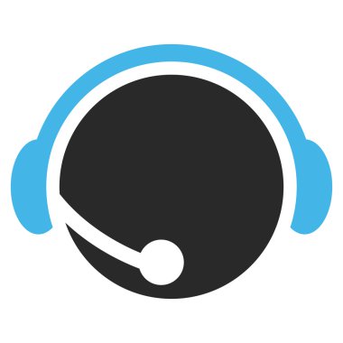 Çağrı Merkezi operatörü düz vektör piktogram