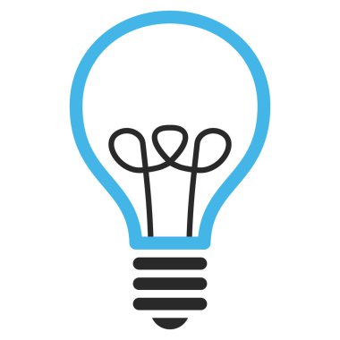 Lamba ampul düz vektör piktogram