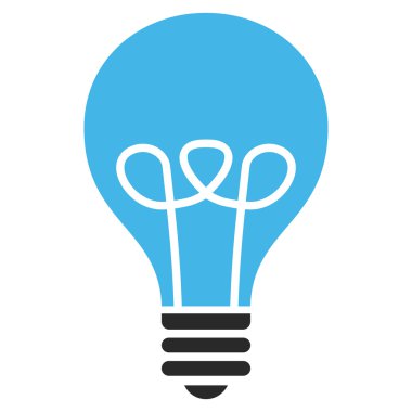 Lamba ampul düz vektör piktogram