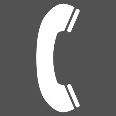 Telefon ahizesi düz vektör piktogram