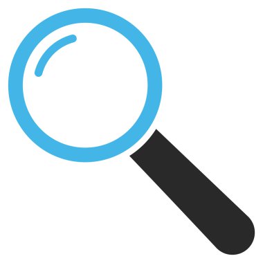 Büyüteç'i düz vektör piktogram