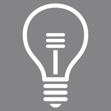 Lamba ampul düz vektör piktogram