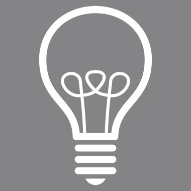 Lamba ampul düz vektör piktogram