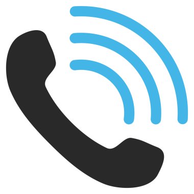 Telefon görüşmesi düz vektör piktogram