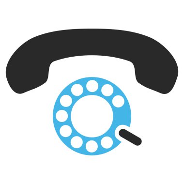 Darbeli aramayı düz vektör piktogram