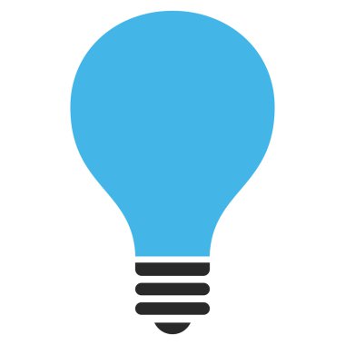 Ampul düz vektör piktogram