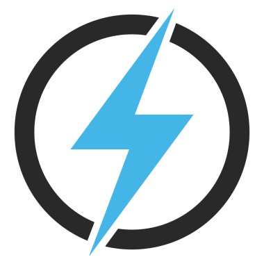 Elektrik düz vektör piktogram