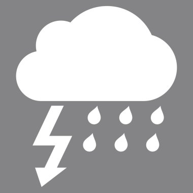 Fırtına düz vektör piktogram