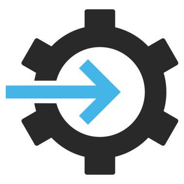 COG Tümleştirme düz vektör piktogram