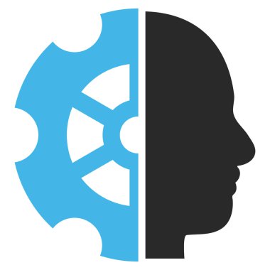 Akıl düz vektör piktogram