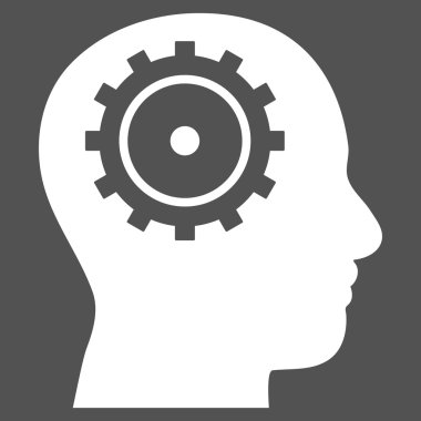 Akıl düz vektör piktogram