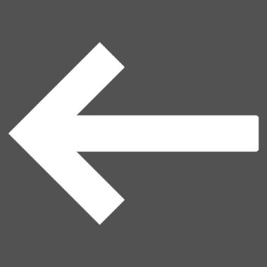 Sol ok düz vektör piktogram