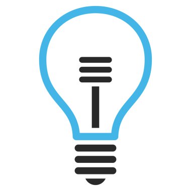 Lamba ampul düz vektör piktogram