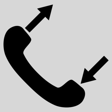 Konuşan düz vektör sembol telefon